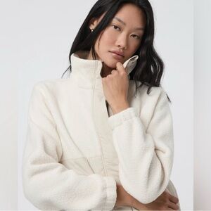 Vuori Cream Teddy Jacket